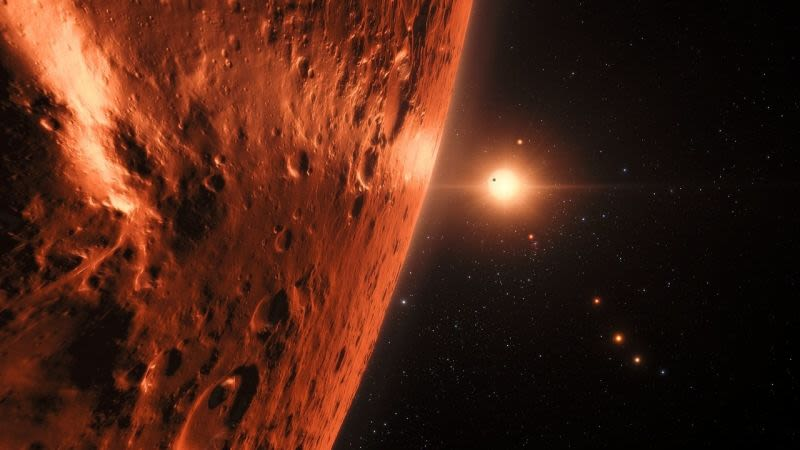 Illustration for article titled Uno de los exoplanetas del sistema TRAPPIST tiene núcleo metálico, un requisito fundamental para la vida